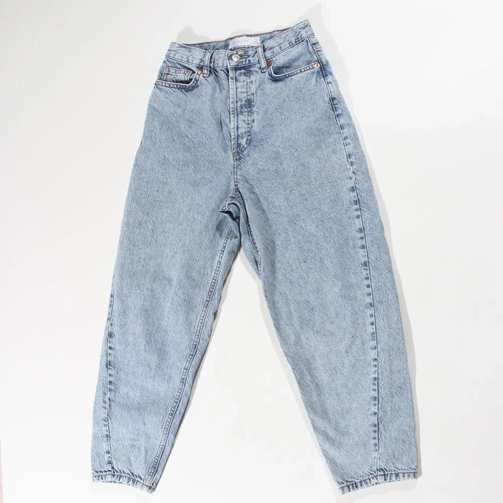 Topshop Ovoid Crop Moto Jeans - Picture 9 of 14